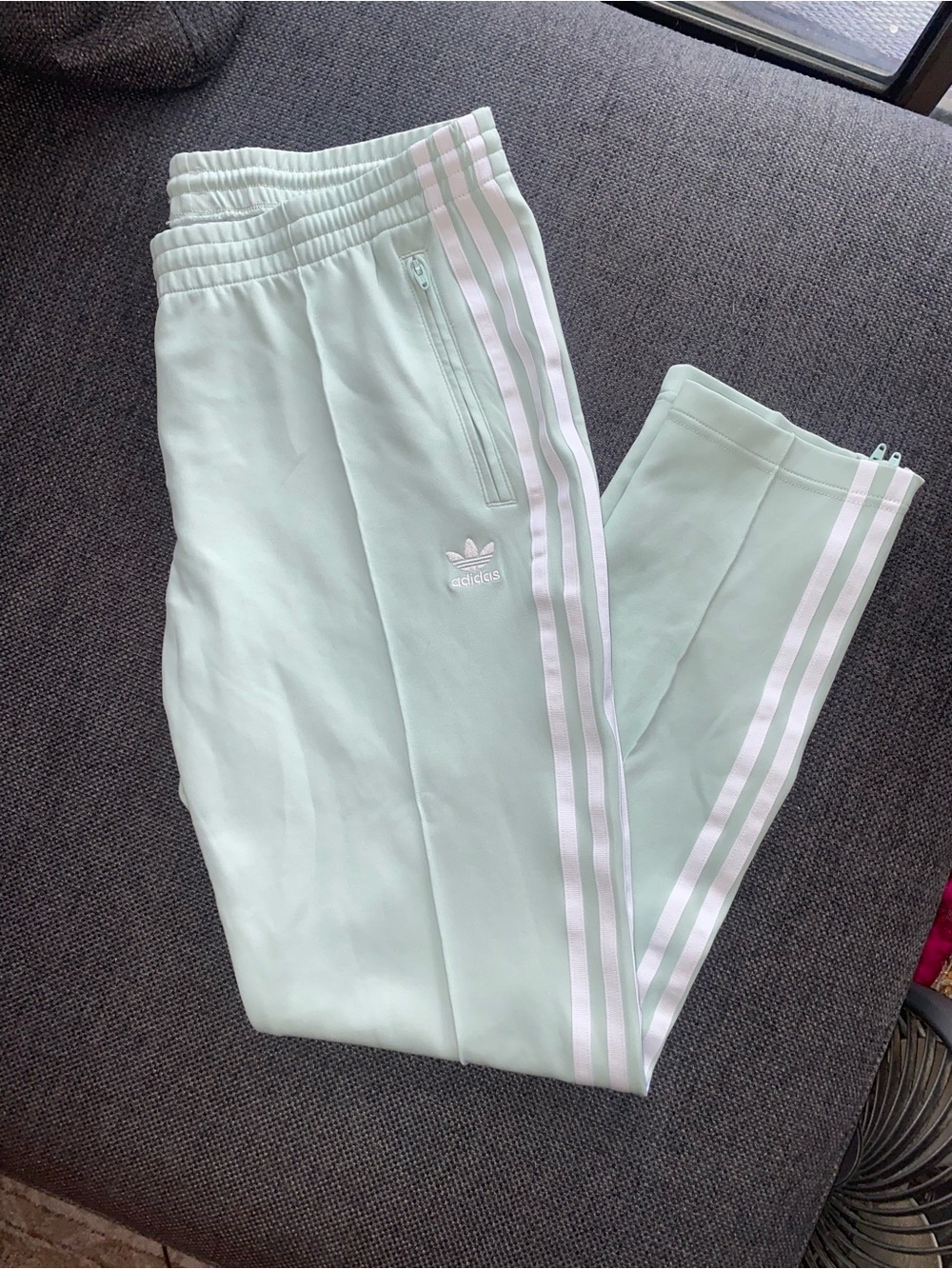 adidas Originals SST Superstar Track Pants Mint Vapour Green ED7572 Women’s L - Picture 2 of 11